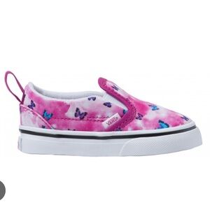Vans girls Toddler Classic Slip Butterfly Shoes size 3